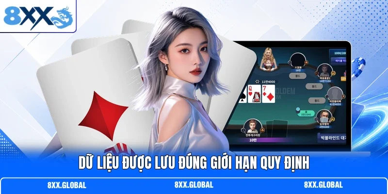 Dữ liệu được lưu đúng giới hạn quy định