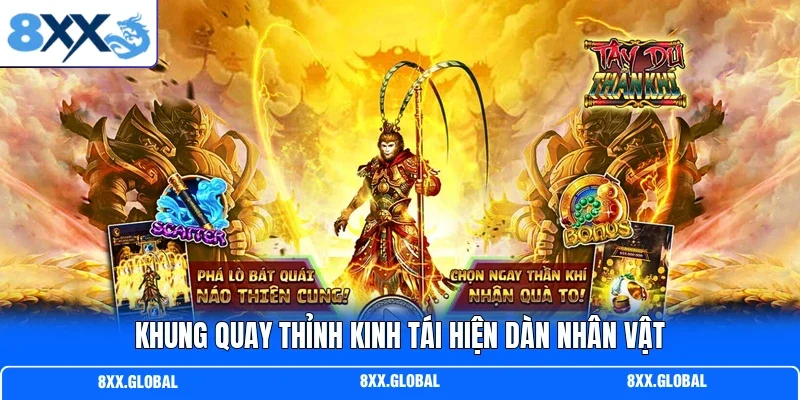 Khung quay thỉnh kinh tái hiện dàn nhân vật